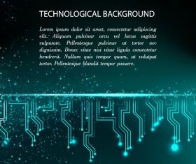 Creative circuit board concept background vector 07