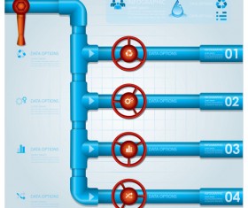 Creative ecology water infographics vector 07