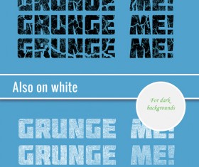 Creative grunge text styles