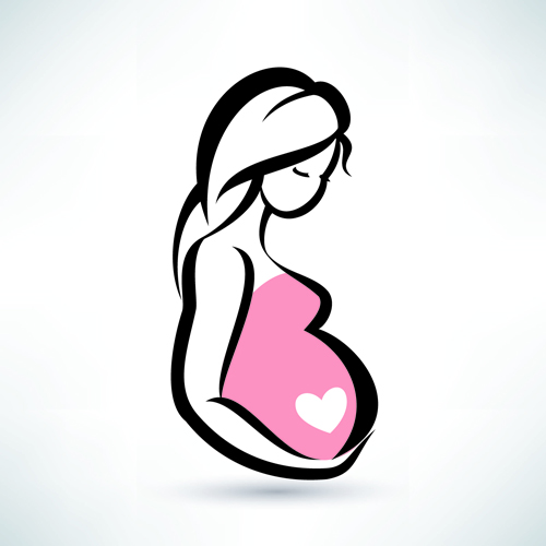 Creative maternity vector design graphics 03