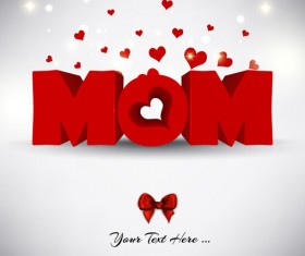 Creative mother day design material vector background