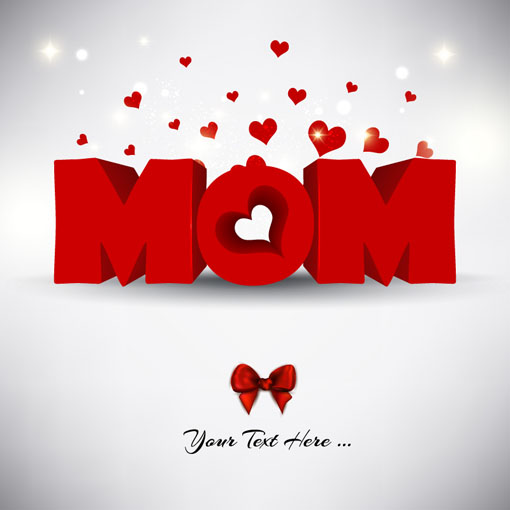 Creative mother day design material vector background
