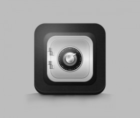 Creative strongbox icon