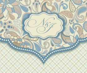 Decorative pattern floral art background vector 01