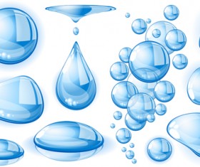 Different shapes water drop creative design 01