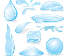 Different shapes water drop creative design 02