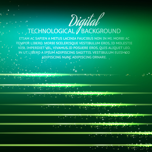 Digital technology creative background vector set 02
