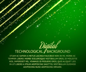 Digital technology creative background vector set 03