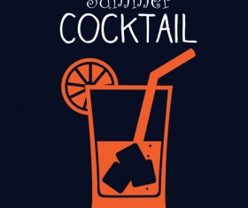 Drinks restaurant menu cover vector 03