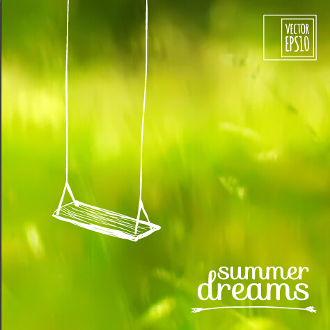 Elegant summer dreams vector background art 02