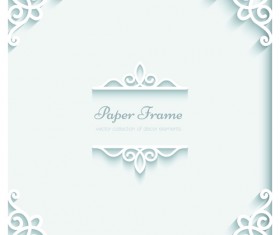 Exquisite paper floral vector background art 04