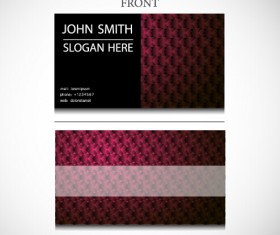 Exquisite pattern business cards vector design 01