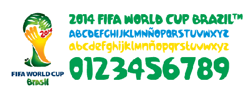 Funny Brazil 2014 Fifa World Cup Font