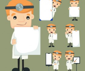 Funny doctor character vectors graphics 05