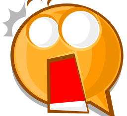 Funny startle expression icon