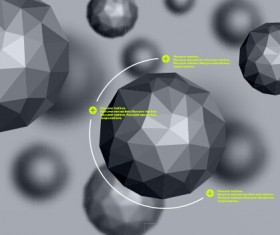 Geometric polygonal objects vector background 02