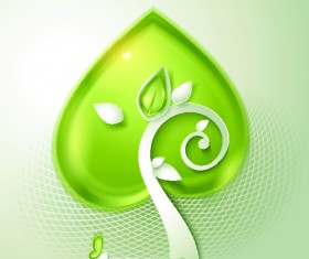 Green season style vector background 02