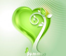 Green season style vector background 03