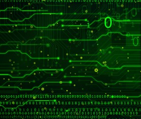 Green technology data vector background