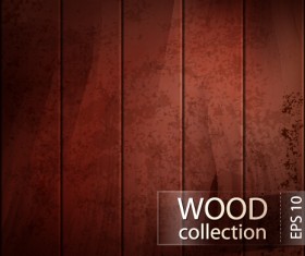 Grunge wooden board vector background set 01