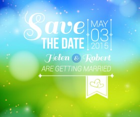 Halation wedding invitation background vector 03