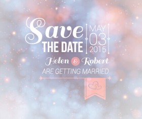 Halation wedding invitation background vector 04