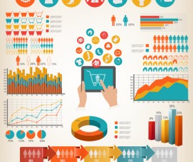 Human health infographics vector material 03