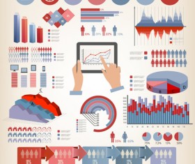 Human health infographics vector material 04