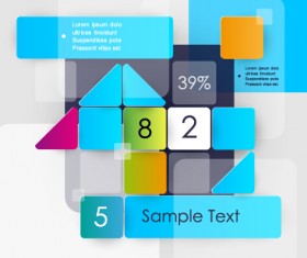 Information business template background vector 03