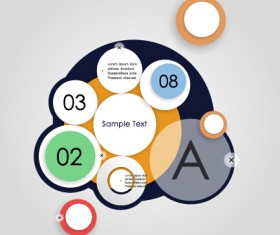 Information business template background vector 04