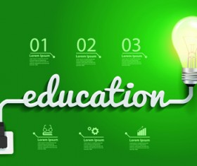 Light bulb business idea vector template 04