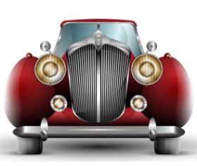 Luxury retro car cool vector 01