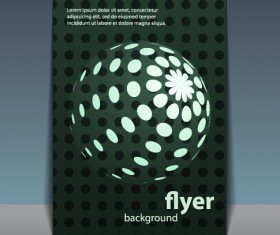 Modern business flyer backgrounds vector 02
