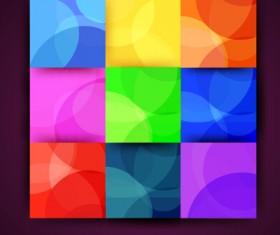 Multicolor squares vector background art