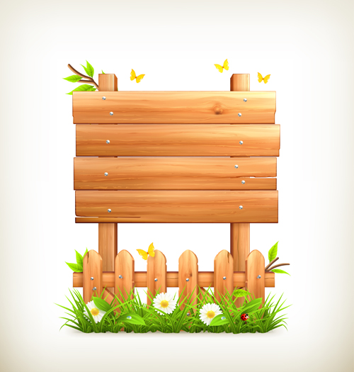 Nature and wooden board background 01 free download