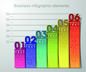 Numbered banner business infographic vector 03