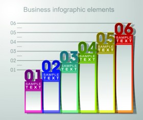 Numbered banner business infographic vector 04