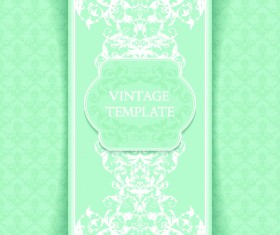 Ornate vintage template background vector 02