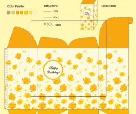 Package present box models vector graphics 02