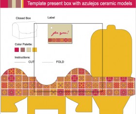 Package present box models vector graphics 03