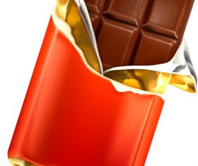 Realistic chocolate creative vector set 01