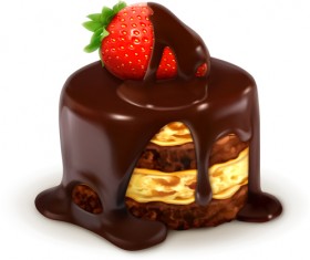 Realistic chocolate creative vector set 05