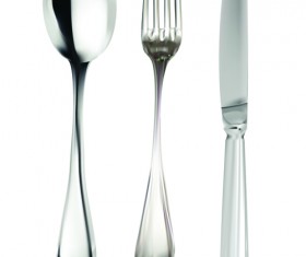 Realistic kitchen cutlery design vector graphics 05
