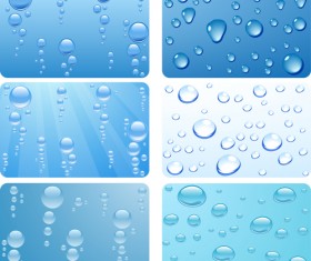 Realistic water drop vector background material 01
