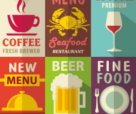 Retro with vintage restaurant menu cover vector graphics 04
