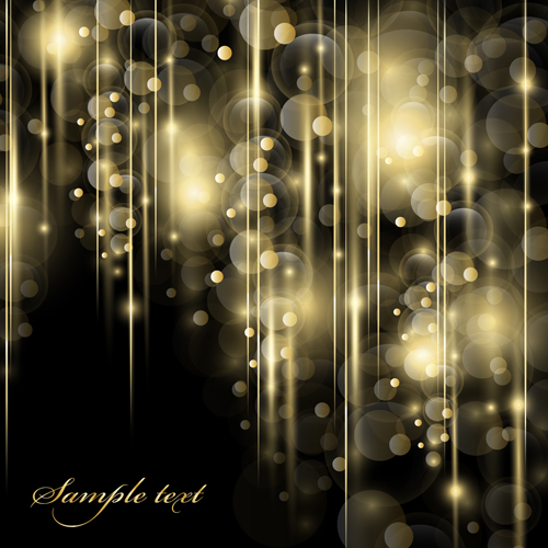 Shiny bubbles with dark background vector