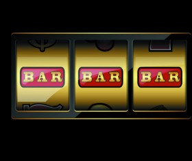 Shiny casino elements background vector 04