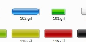 Shiny colored blank web button