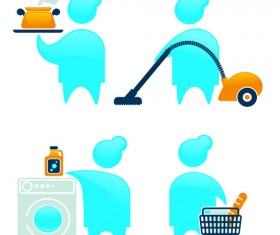 Shiny people logos and symbol vector graphics 02