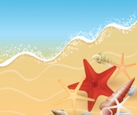 Summer holiday beach creative background vecor 03